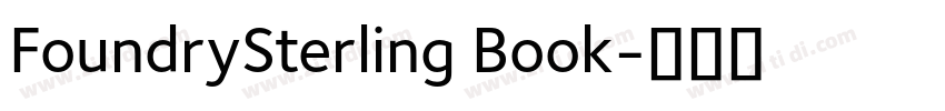 FoundrySterling Book字体转换